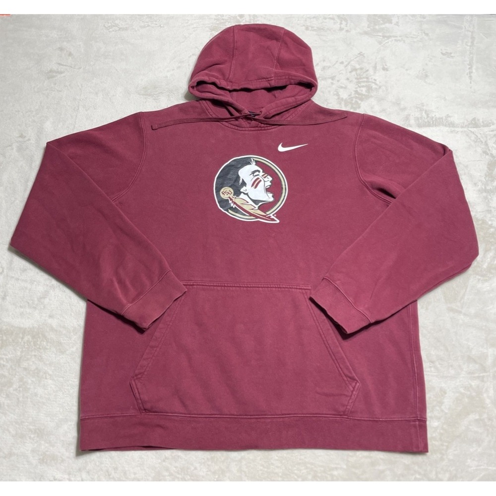 Nike Florida State Seminoles Hoodie Mens XL Long Sleeve Pullover Sweatshirt NCAA